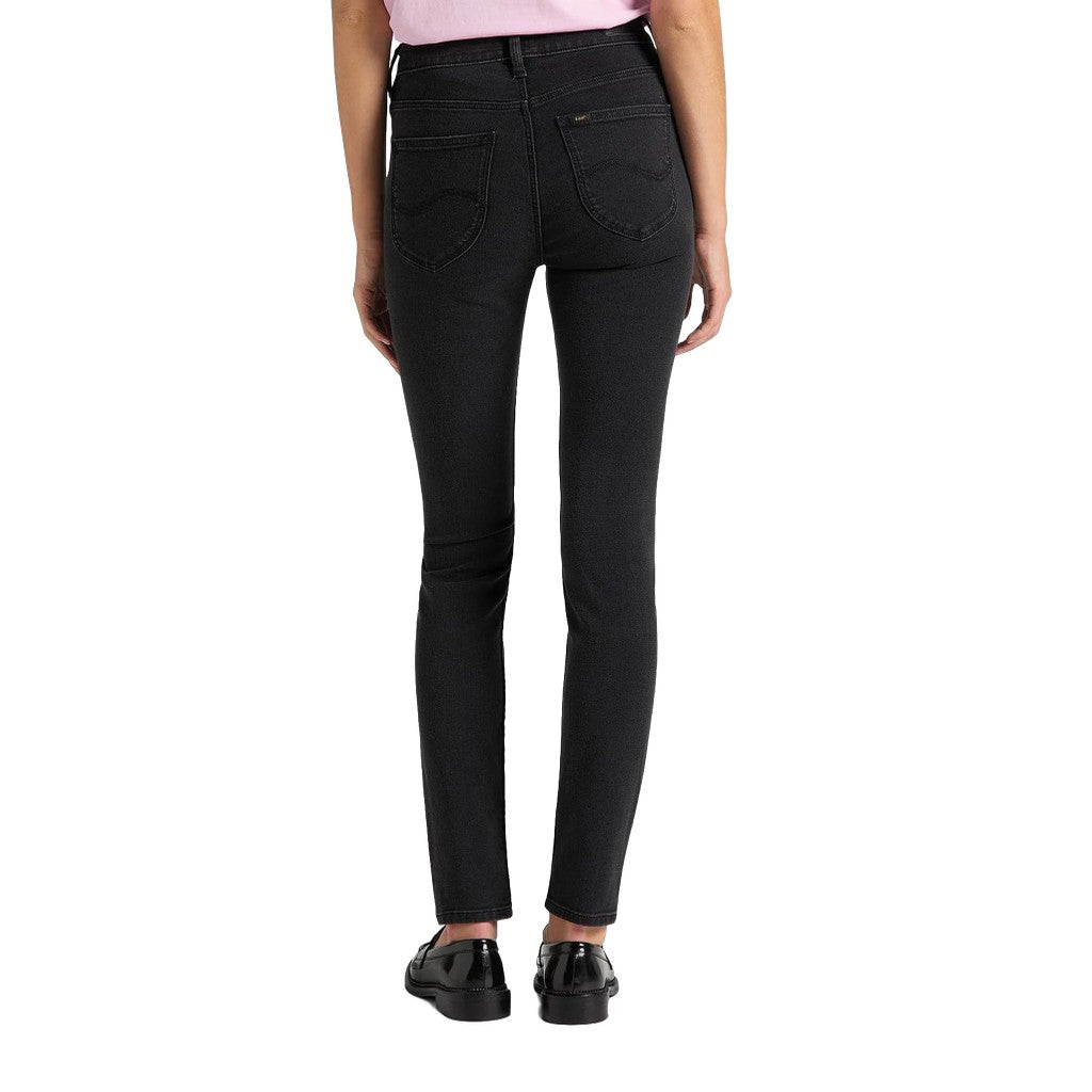Lee Scarlett High Skinny fit jeans – Zwart