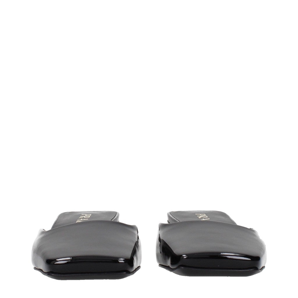Prada Lakleren muiltjes – Zwart