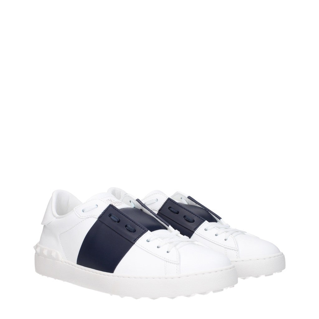 Valentino Garavani Open Sneakers – Wit / Marineblauw