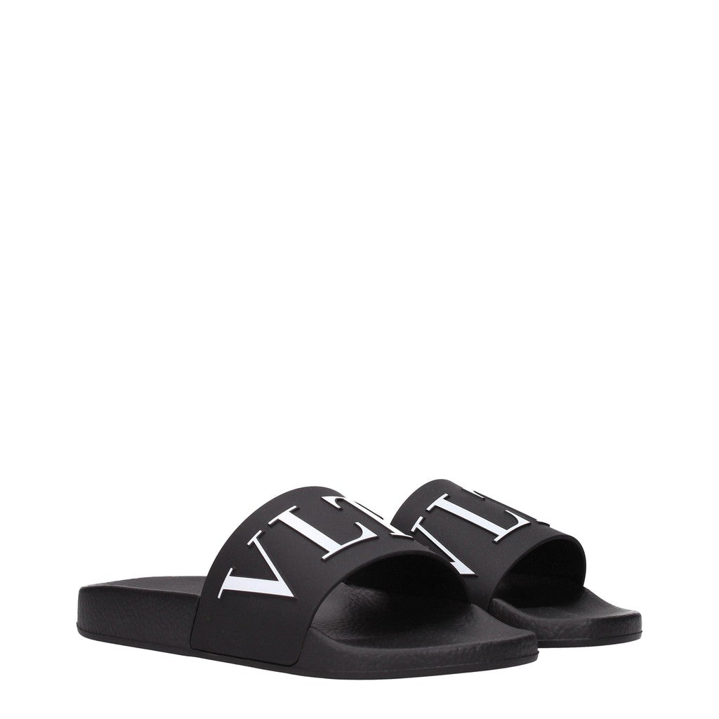 Valentino Garavani Rubberen sandalen – Zwart