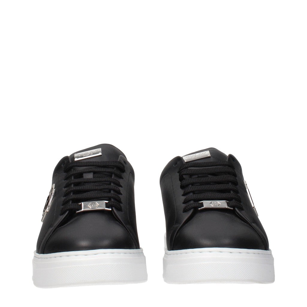 Philipp Plein Sneakers met vetersluiting – Zwart