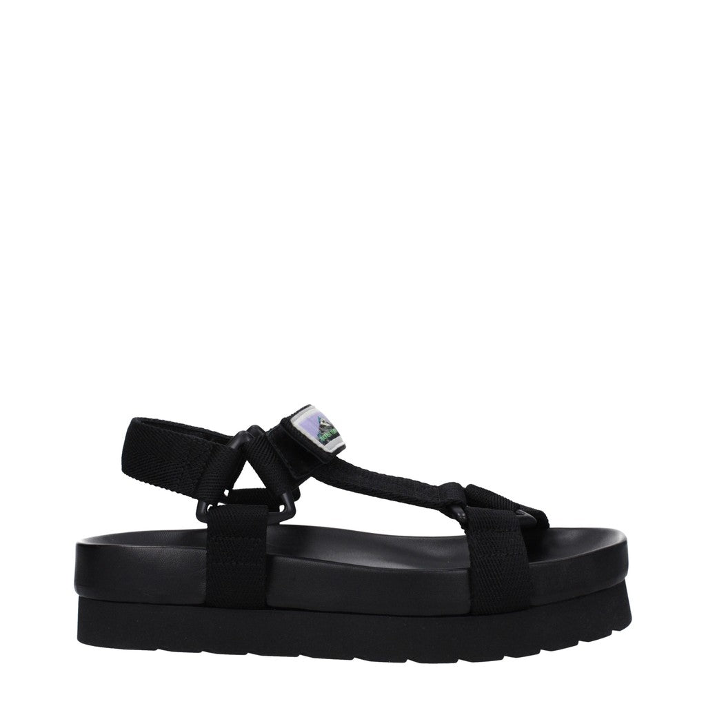 Bottega Veneta Sandalen met open neus en rubberen zool – Zwart