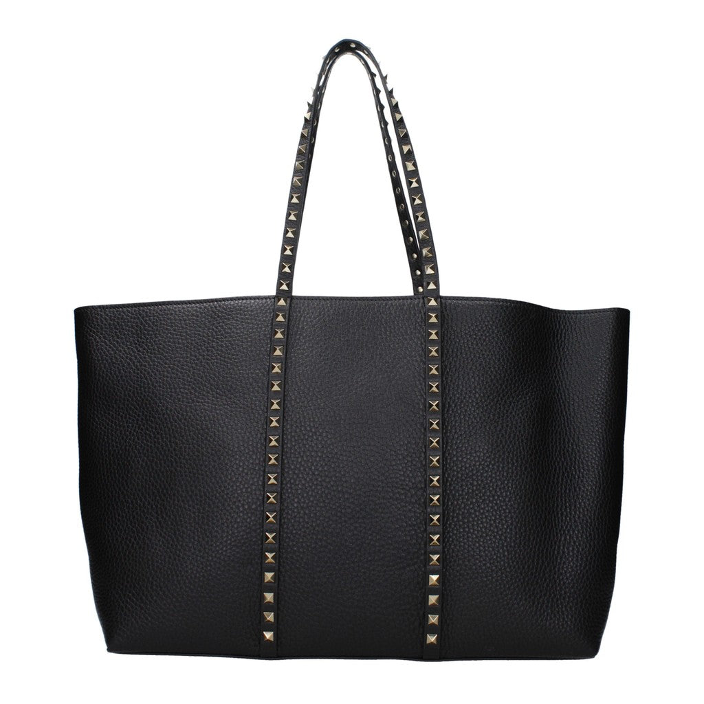 Valentino Garavani Rockstud Shopper met zilverkleurige details – Zwart