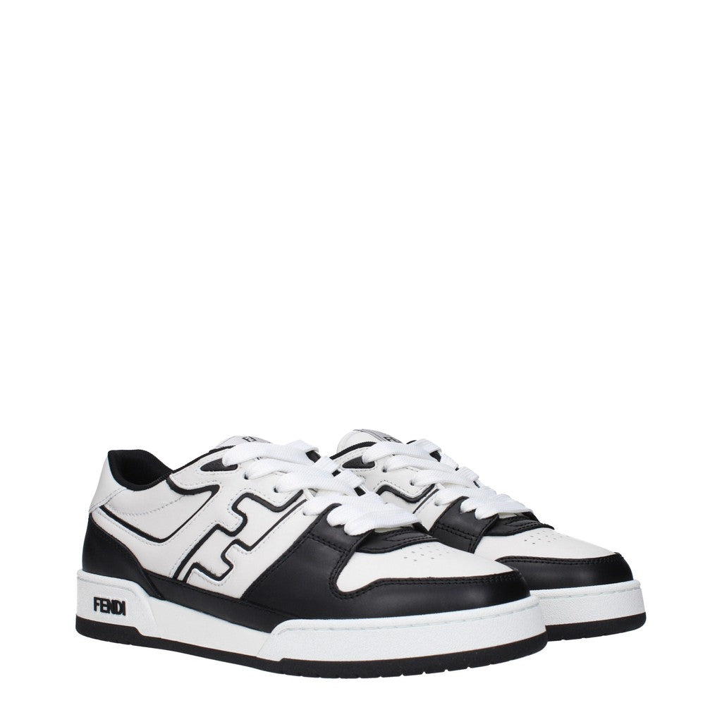 Fendi Sneakers met rubberen zool – Wit / Zwart