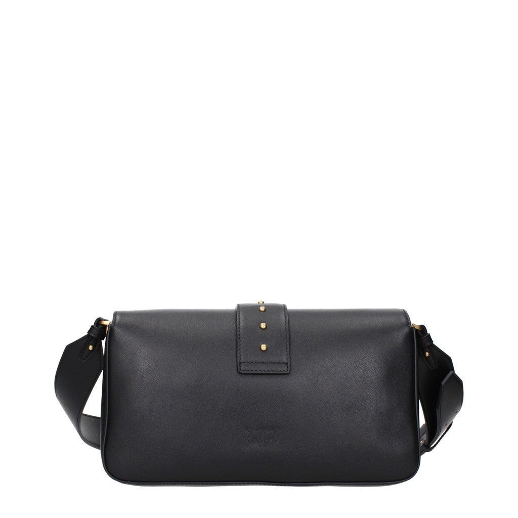 Pinko Love One Classic Slouchy Schoudertas – Zwart
