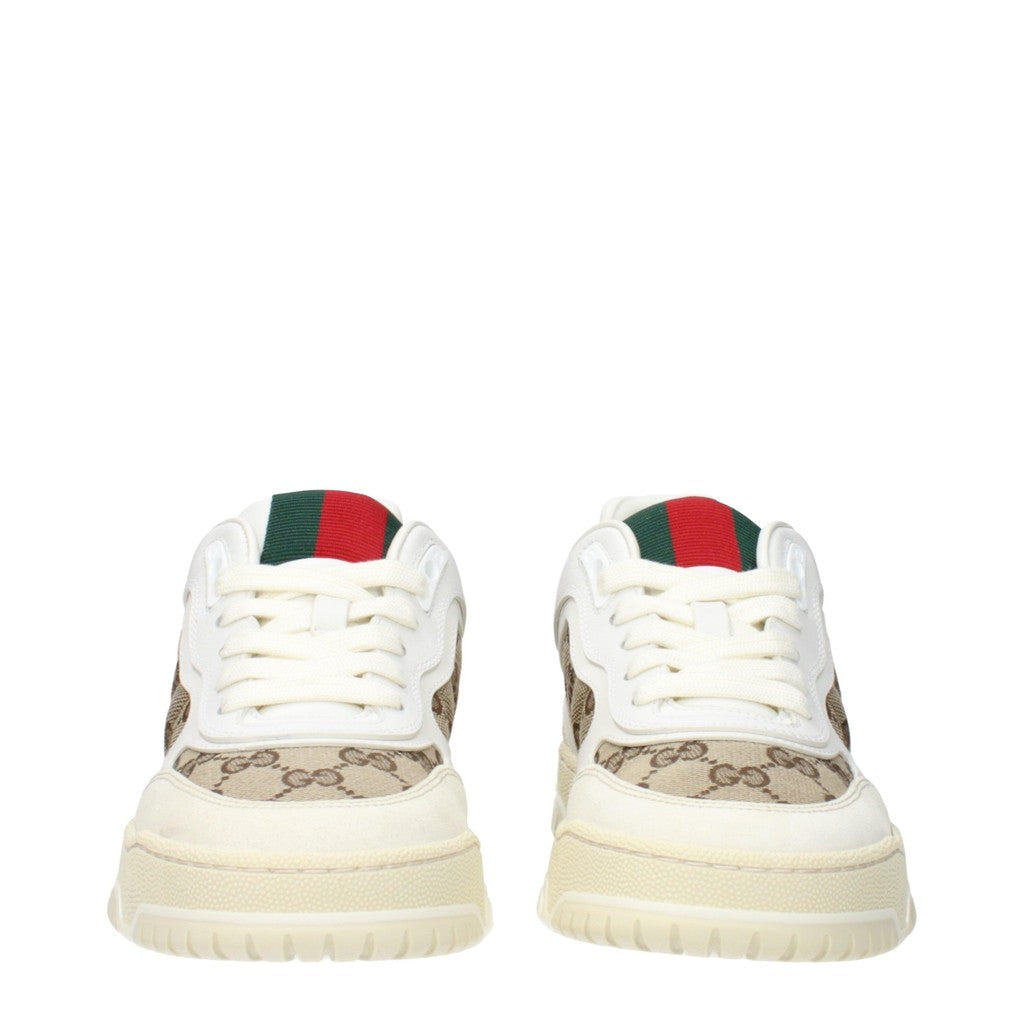 Gucci Re-Web Sneakers – Beige / Wit