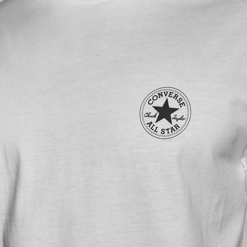 Converse T-shirt met print en bedrukt logo – Wit