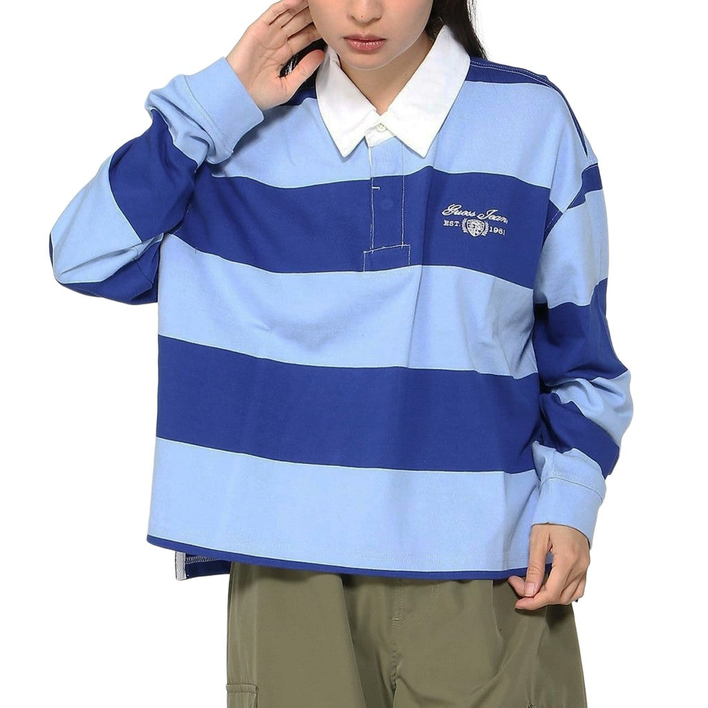 Guess Gestreepte polo – Blauw / Lichtblauw