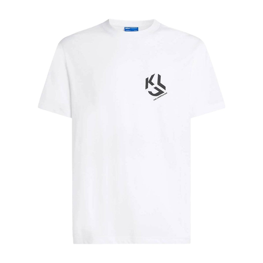 Karl Lagerfeld T-shirt met monogram – Wit