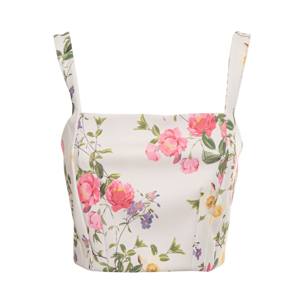 Guess Top met bloemendessin en ritssluiting – Meerkleurig
