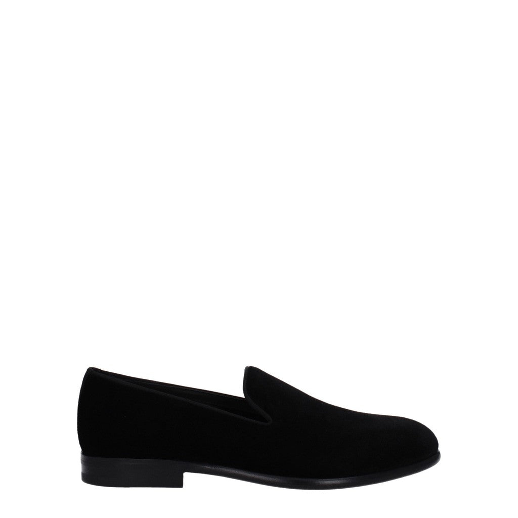 Dolce & Gabbana Fluwelen loafers – Zwart