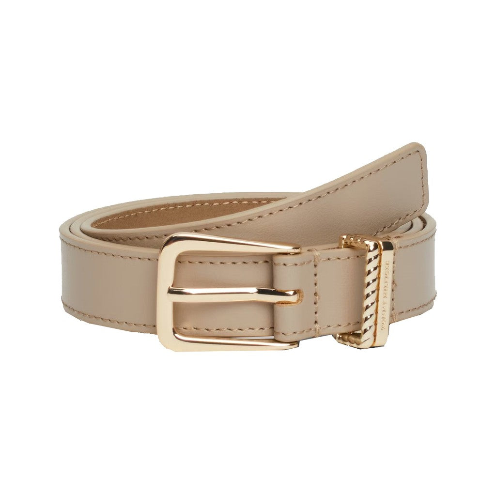 Tommy Hilfiger Leren riem Dames – Beige
