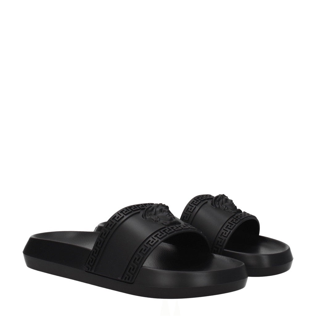 Versace Palazzo Slippers – Zwart