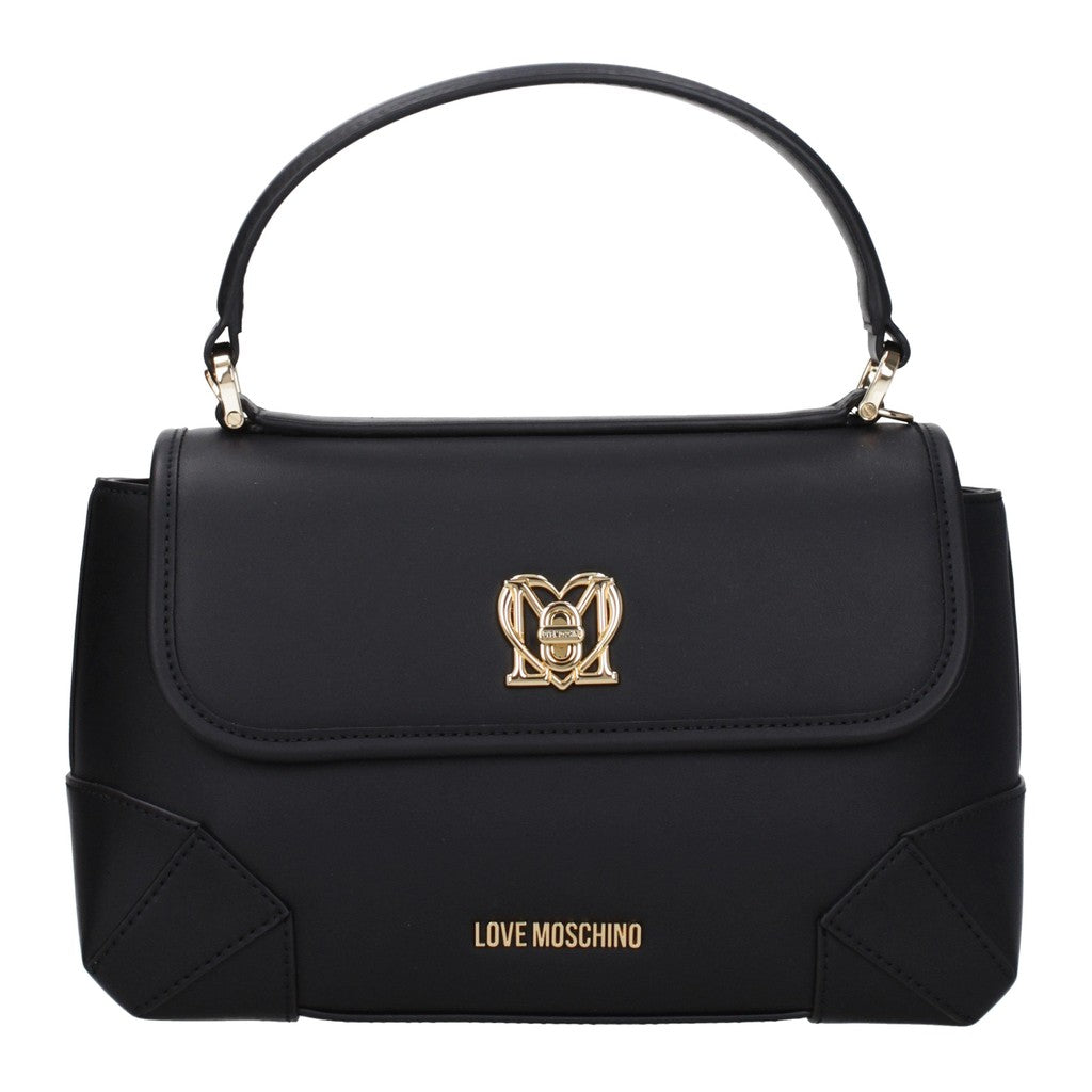 Love Moschino Handtas met goudkleurige details – Zwart