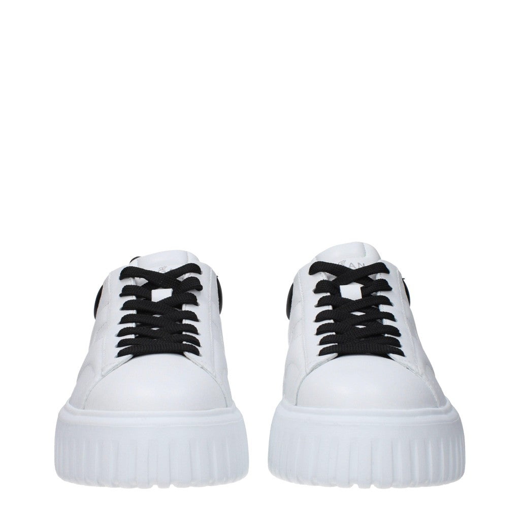 Hogan H-Stripes Sneakers met rubberen zool – Wit / Zwart