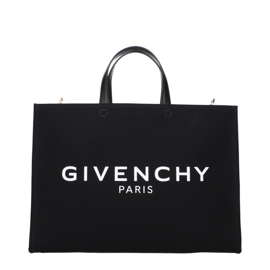 Givenchy G-Tote Shopper van stof en leer – Zwart