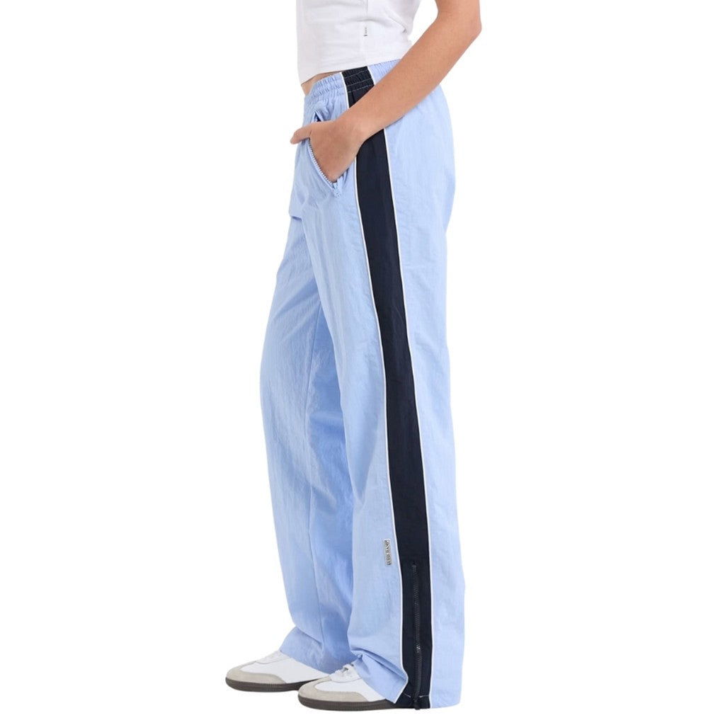 Guess Tweekleurige broek met trekkoord – Lichtblauw