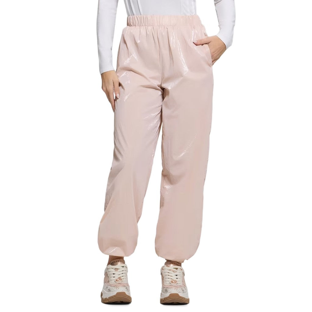 Guess Effen sportbroek met twee zakken – Lichtroze