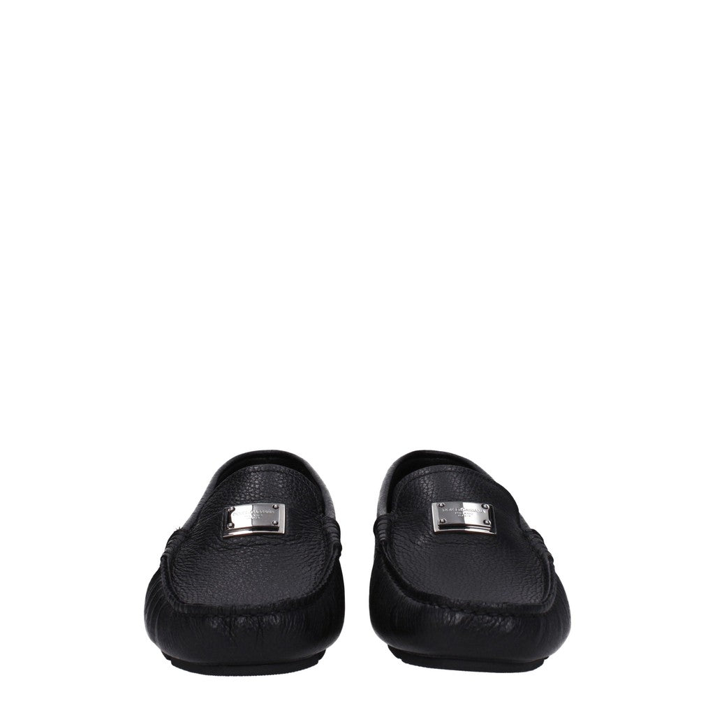 Dolce & Gabbana Leren loafers – Zwart