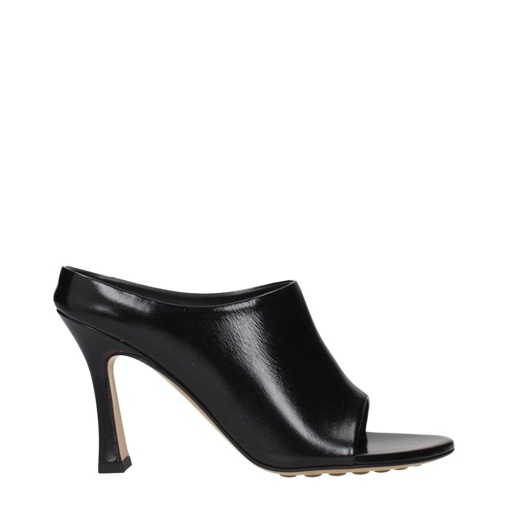Bottega Veneta Leren sandalen met hak – Zwart