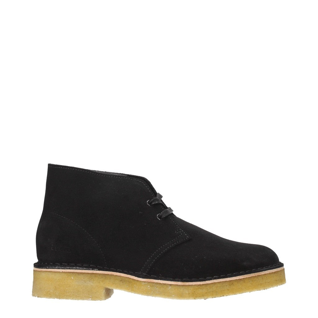 Clarks Desert Boot 221 Suède enkellaarzen met hak – Zwart