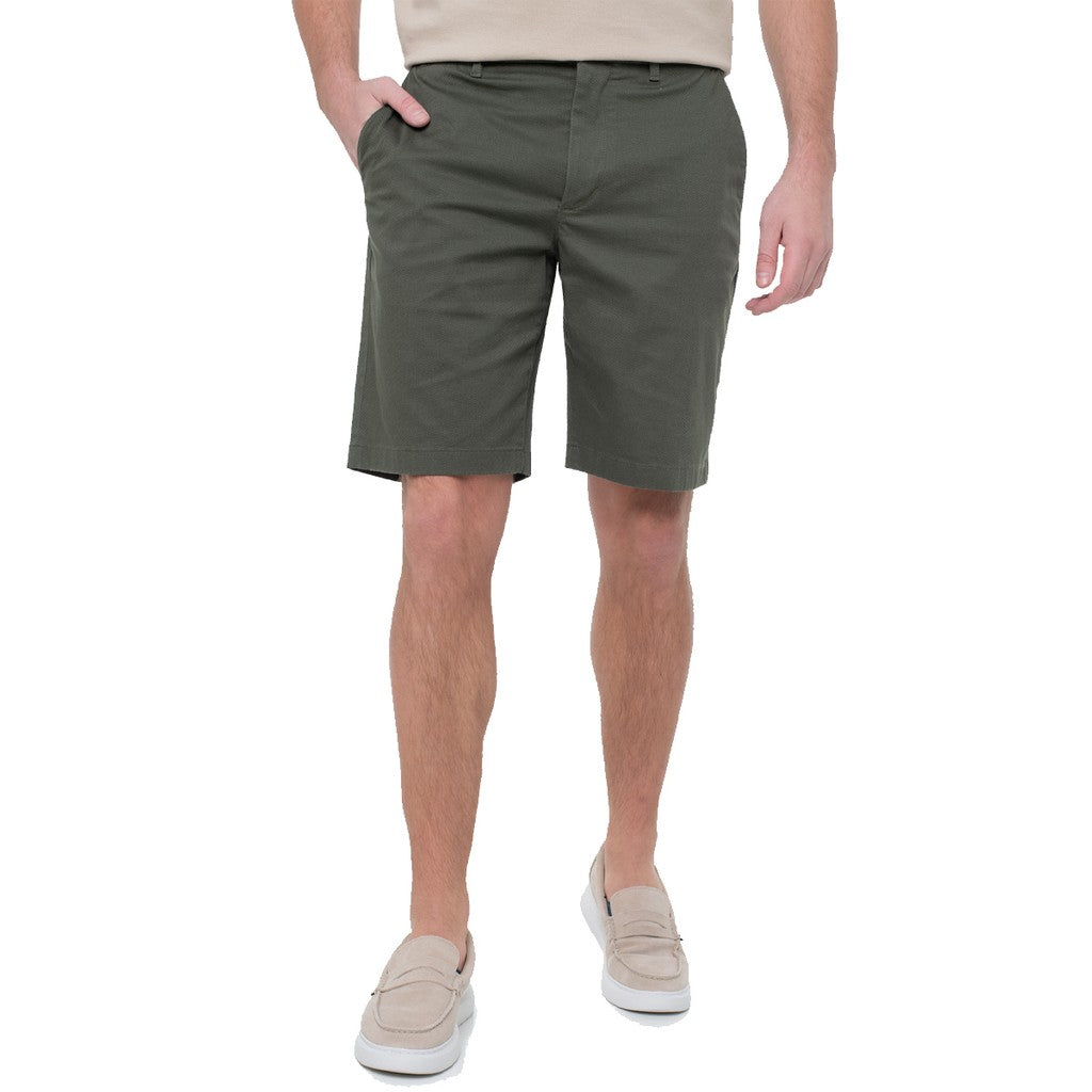 Tommy Hilfiger Relaxed fit bermuda short met ritssluiting – Legergroen