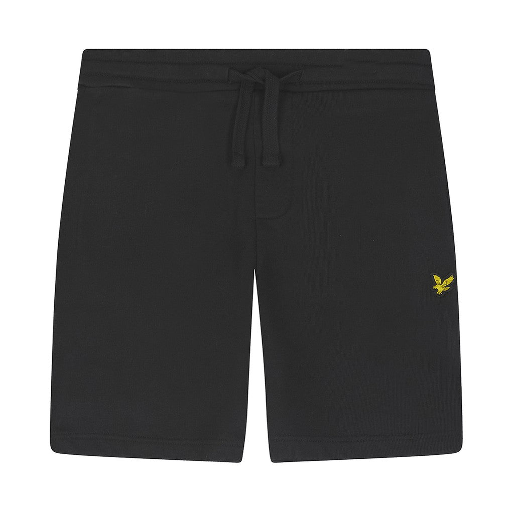 Lyle & Scott Kids Sportshort met trekkoord en logo – Zwart