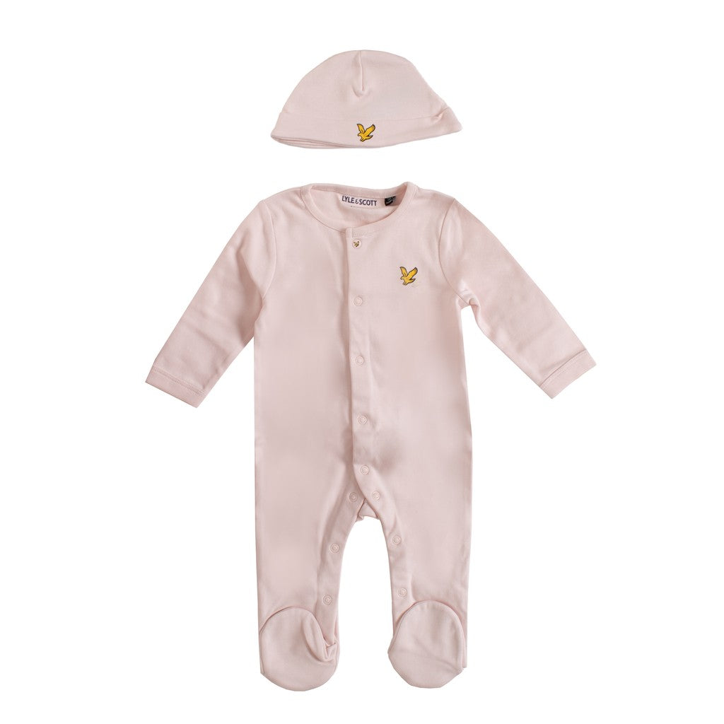 Lyle & Scott Kids Boxpakje met muts – Lichtroze