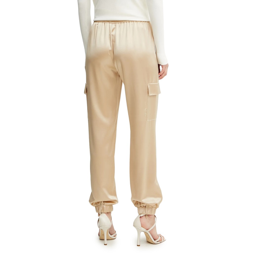Guess Broek met trekkoord en vier zakken – Beige