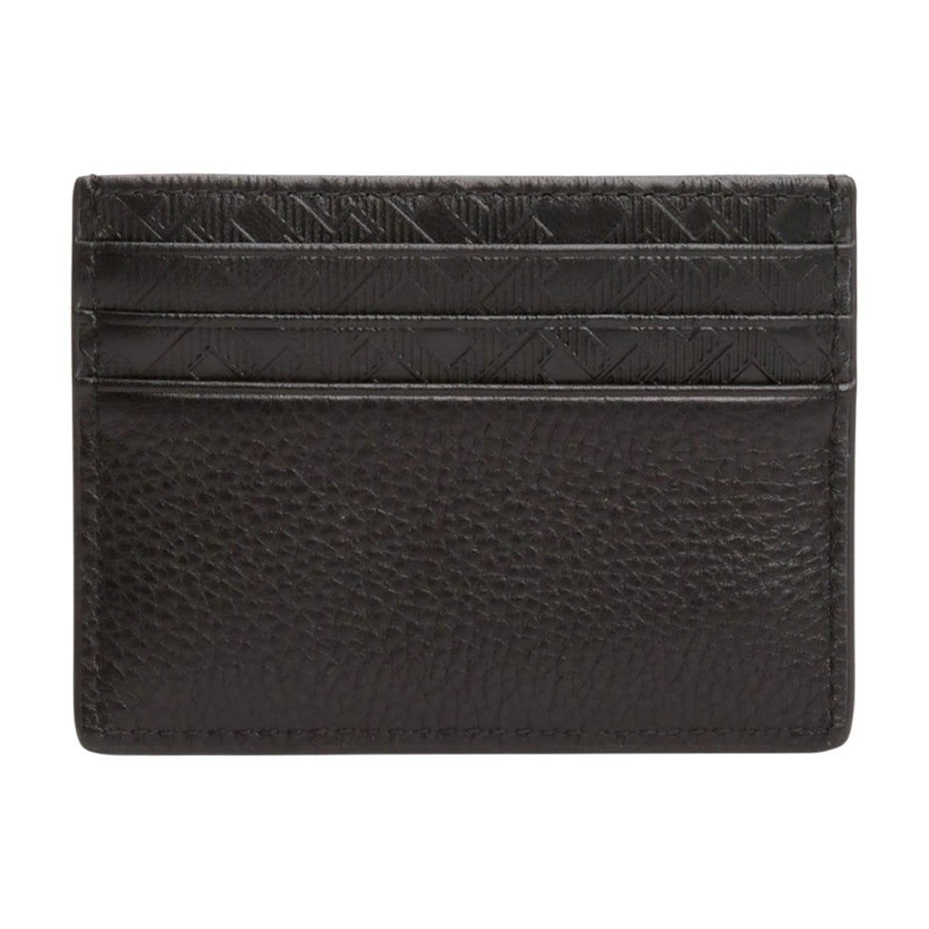 Tommy Hilfiger Leren kaarthouder – Zwart