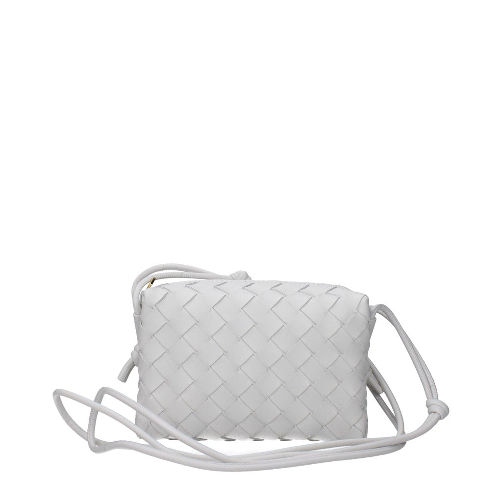 Bottega Veneta Loop Kleine crossbodytas van leer – Wit