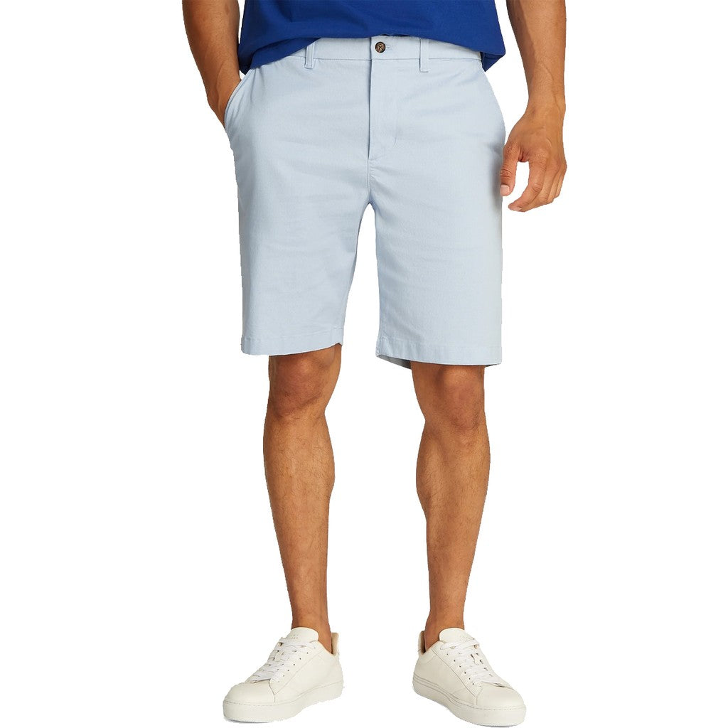 Tommy Hilfiger Relaxed fit bermuda short met ritssluiting – Lichtblauw