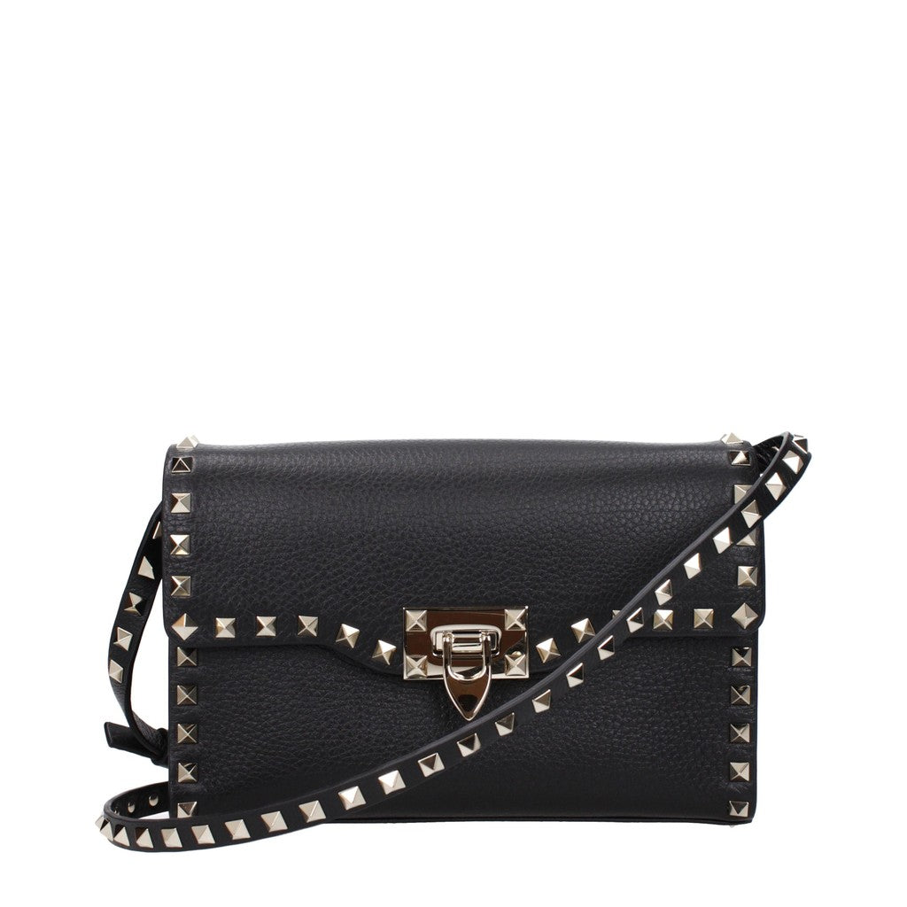 Valentino Garavani Rockstud Leren crossbodytas – Zwart