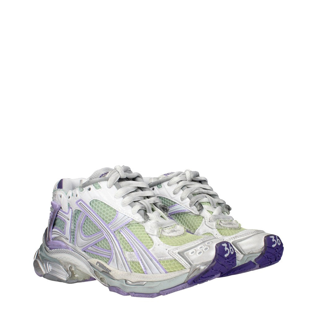 Balenciaga Runner Sneakers met lage plateauzool – Grijs / Paars