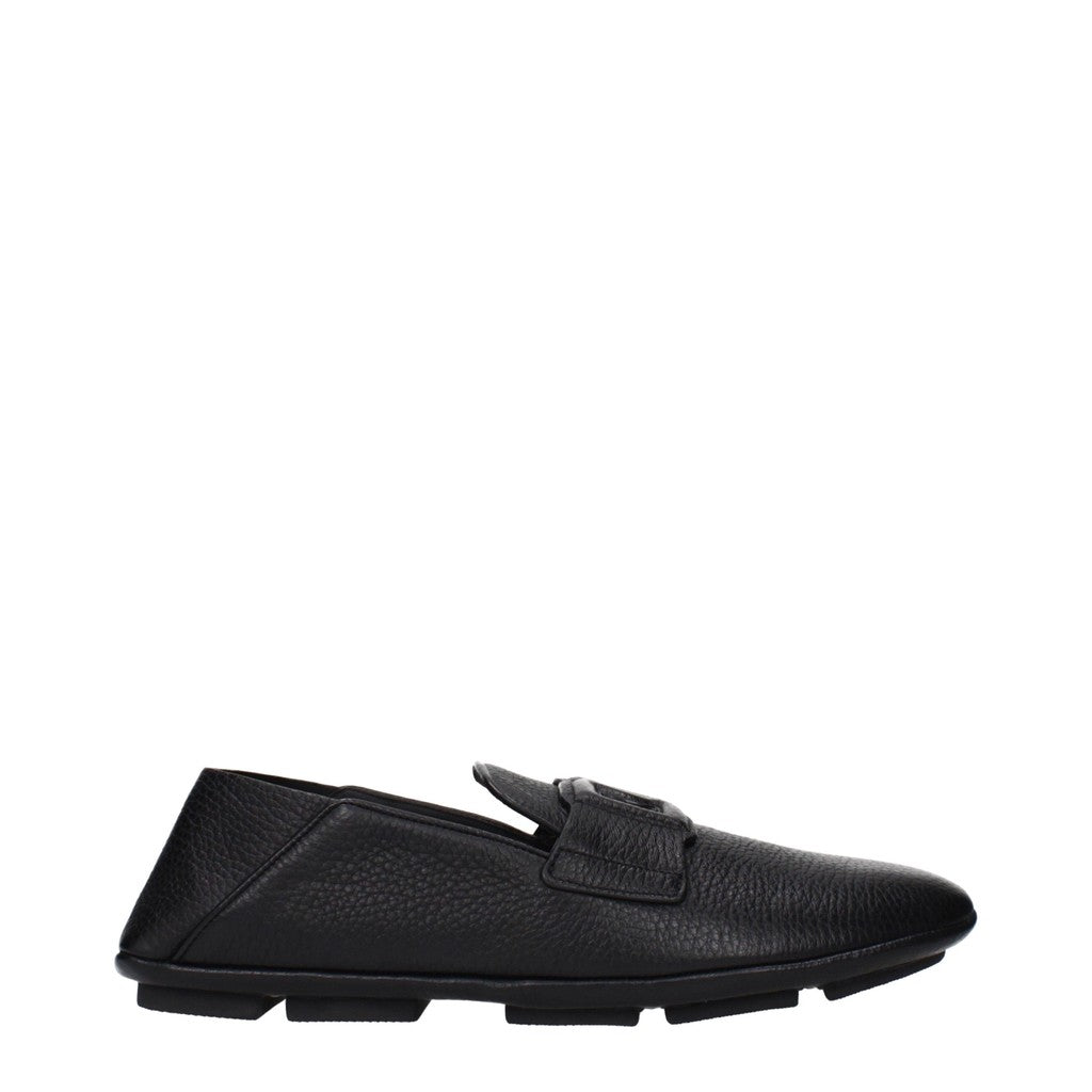 Dolce & Gabbana Loafers met rubberen zool – Zwart