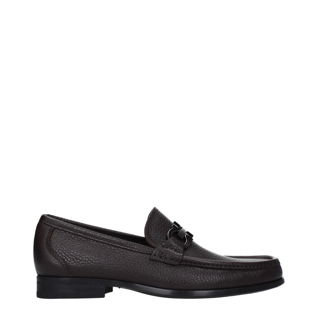 Salvatore Ferragamo Grandioso Loafers met ronde neus – Grijs / Bruin
