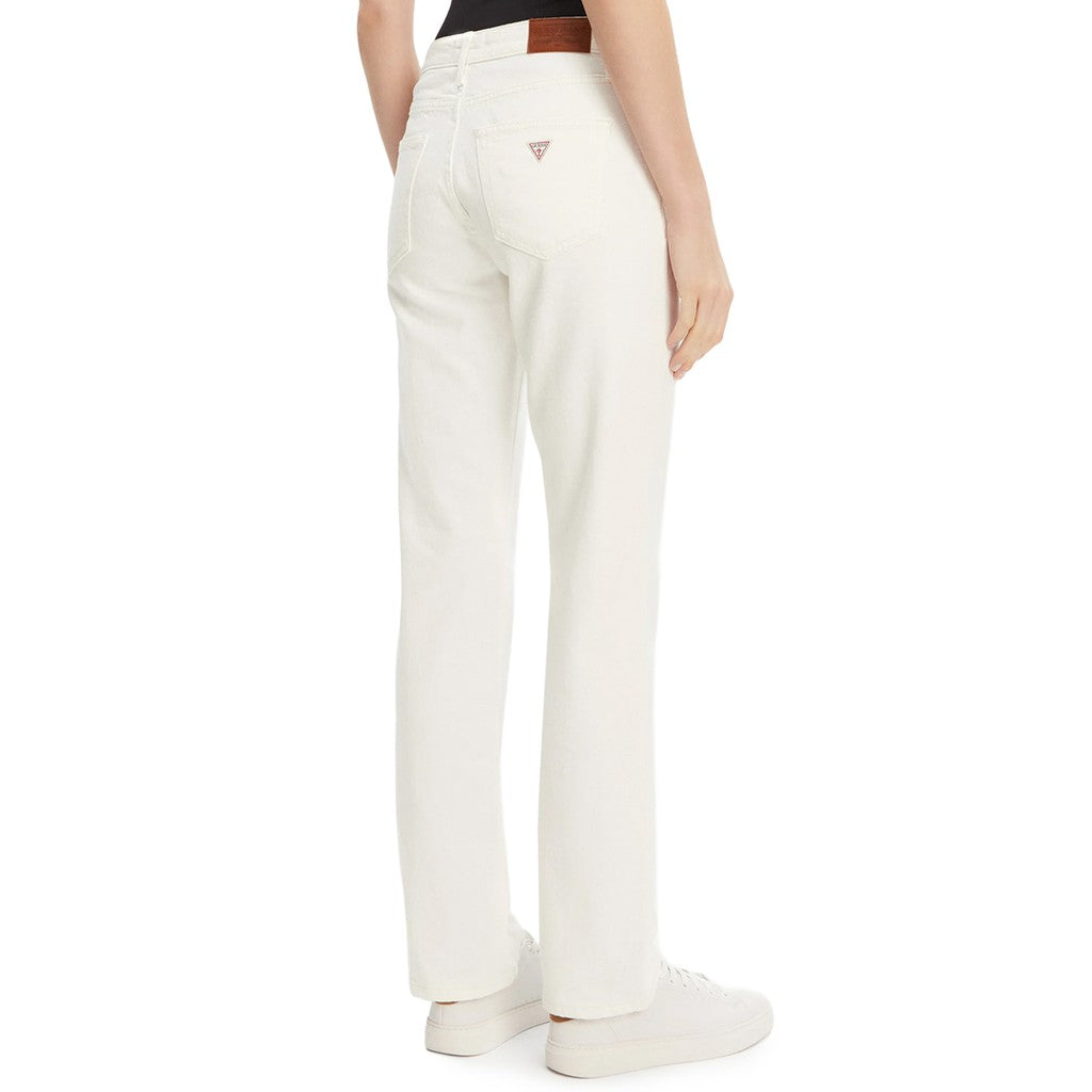 Guess Jeans met logo en vijf zakken – Ecru
