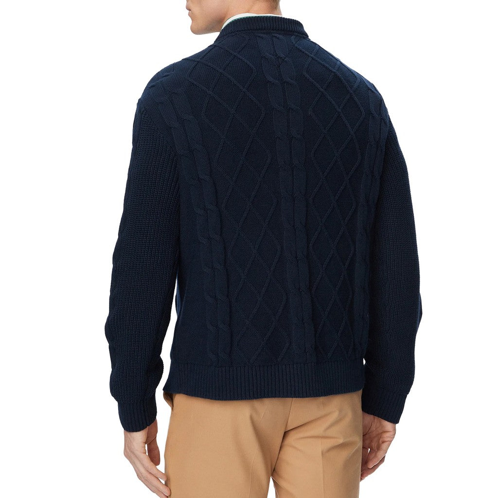 Tommy Jeans Regular Fit Effen trui met ronde hals – Donkerblauw