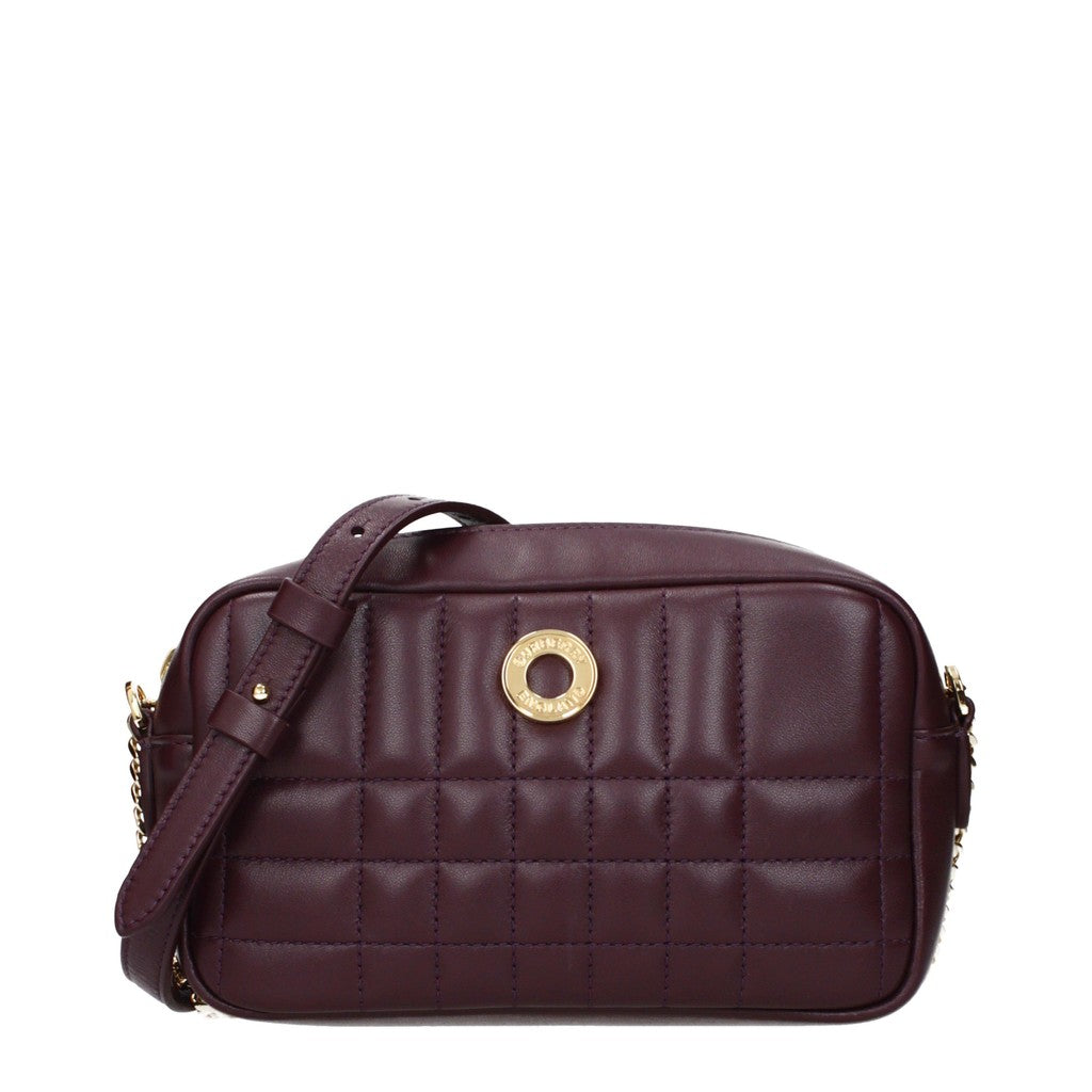 Burberry Leren Crossbodytas – Bordeaux