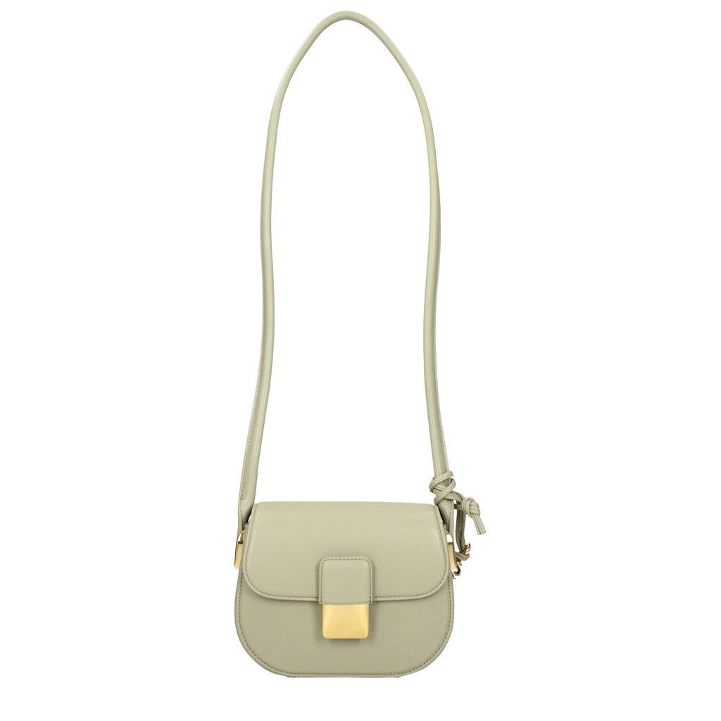 Bottega Veneta Compacte crossbodytas met goudkleurige details – Groen