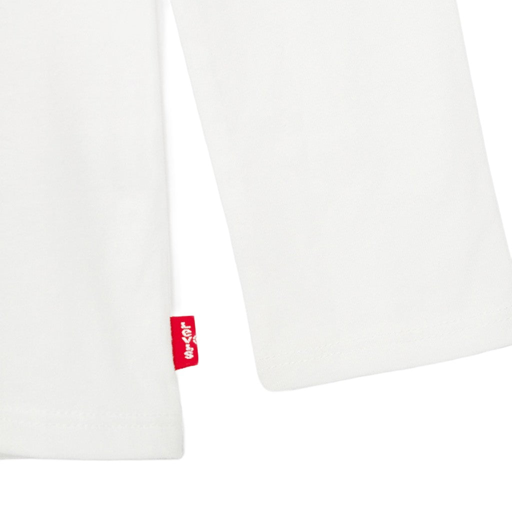 Levi's Kids T-shirt met lange mouwen en bedrukt logo – Wit