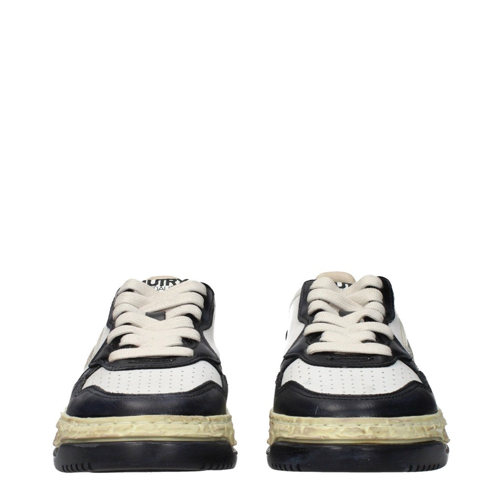 Autry Medalist Super Vintage Sneakers met veters – Wit / Zwart