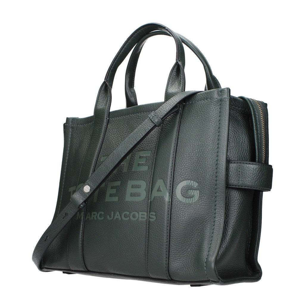 Marc Jacobs The Tote Shopper van leer – Donkergroen