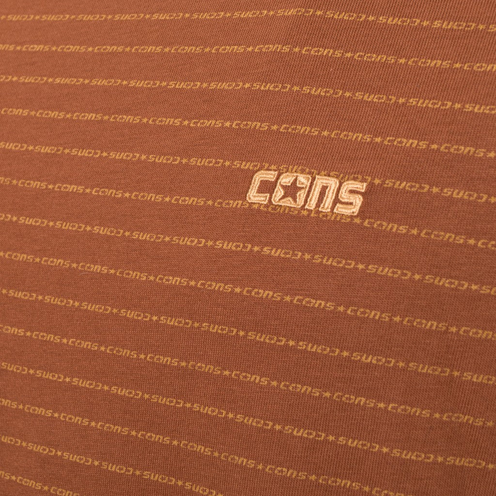 Converse Tweekleurig T-shirt met geborduurd logo – Terracotta