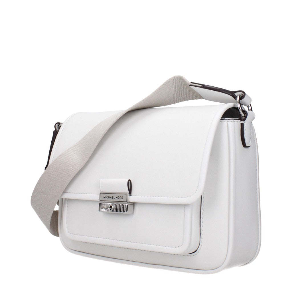 Michael Kors Bradshaw Crossbodytas met magneetknoop – Wit