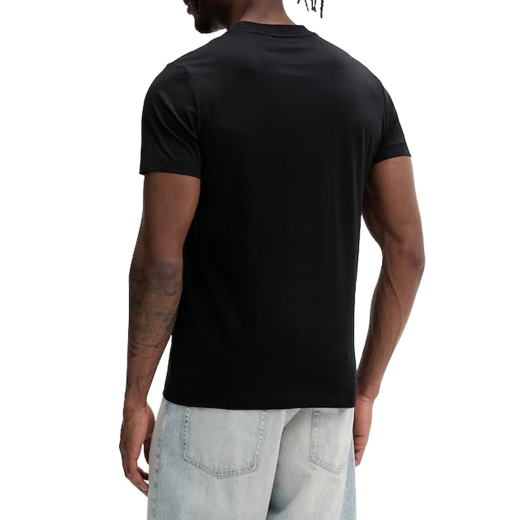 Karl Lagerfeld Slim fit T-shirt met framelogo – Zwart