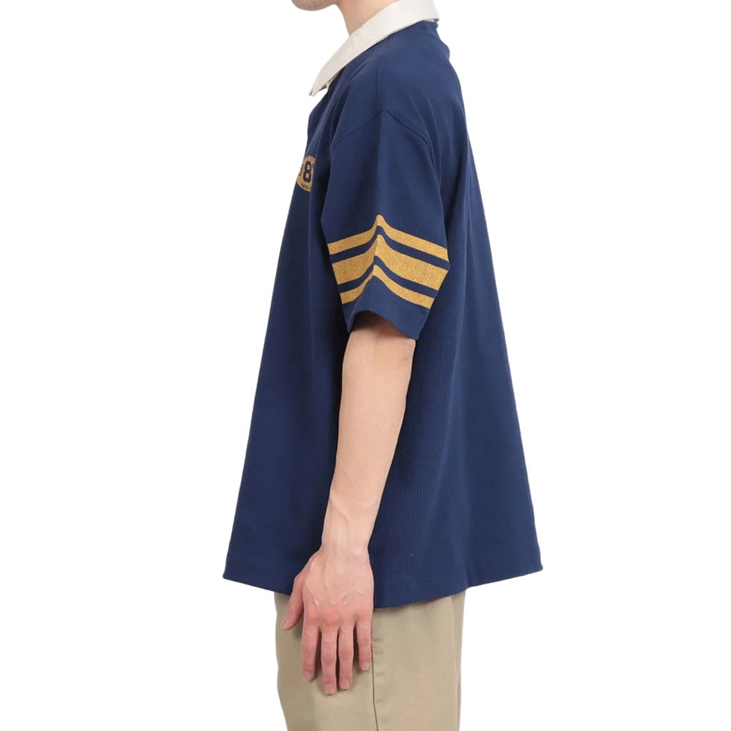 Guess Polo met logoprint – Marineblauw