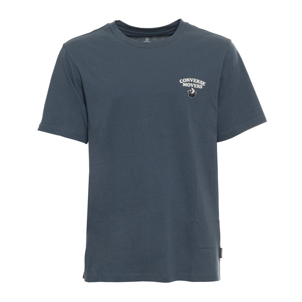Converse T-shirt met ronde hals en print – Grijs