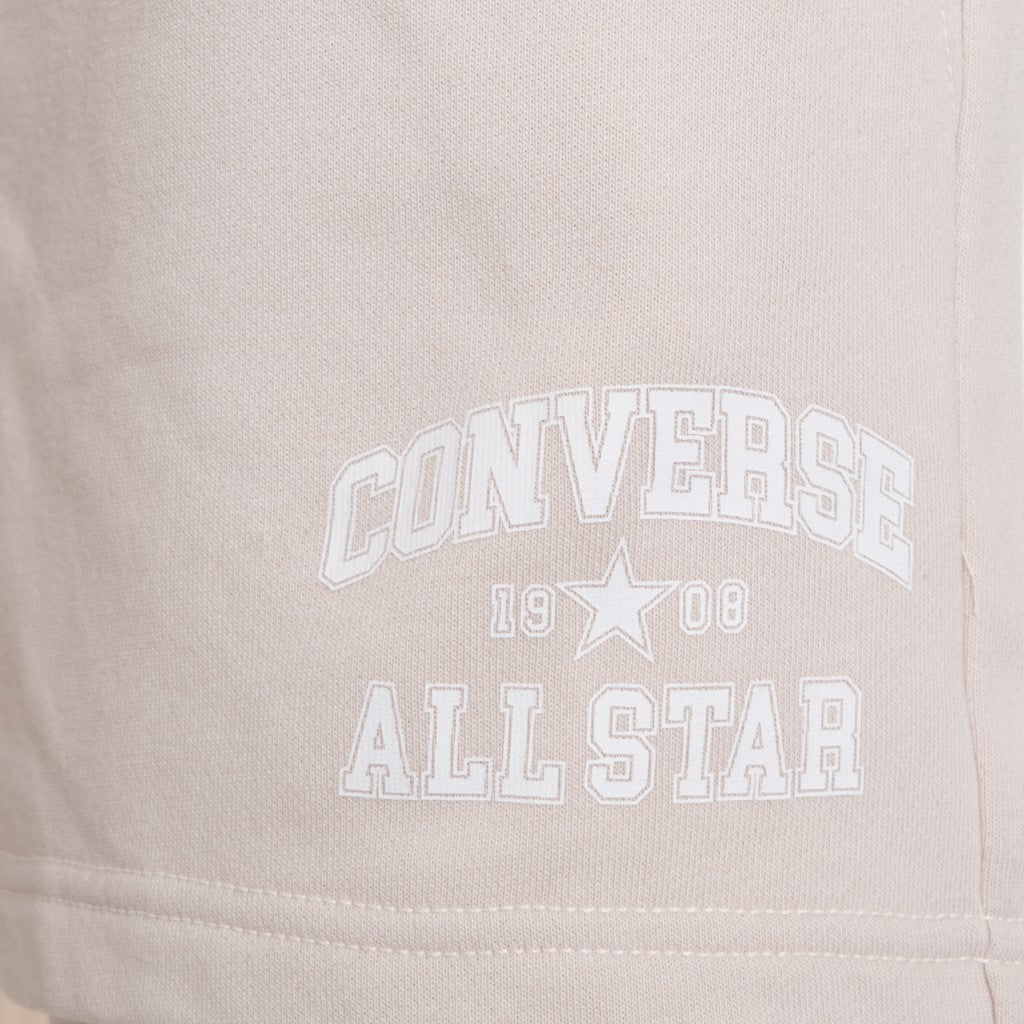 Converse Short met trekkoord en bedrukt logo – Ecru