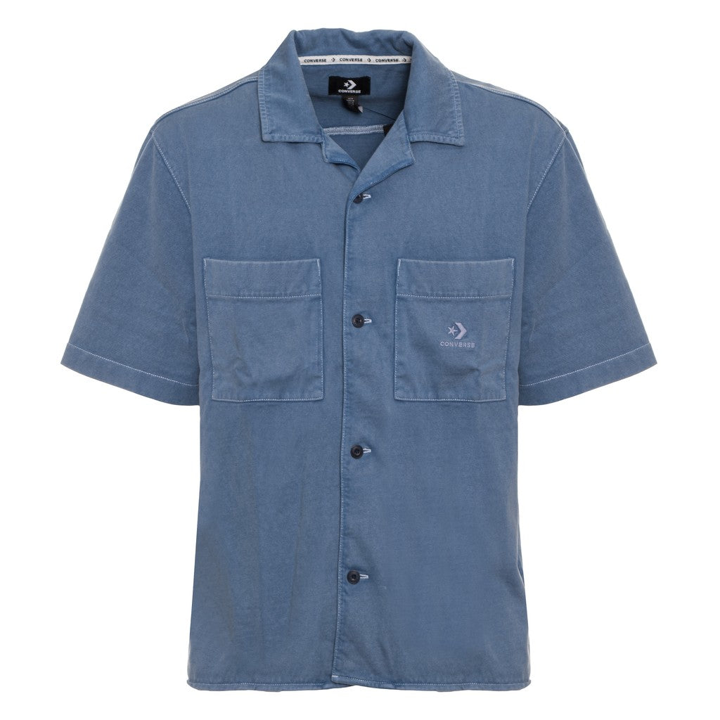 Converse Denim overhemd met korte mouwen – Blauw